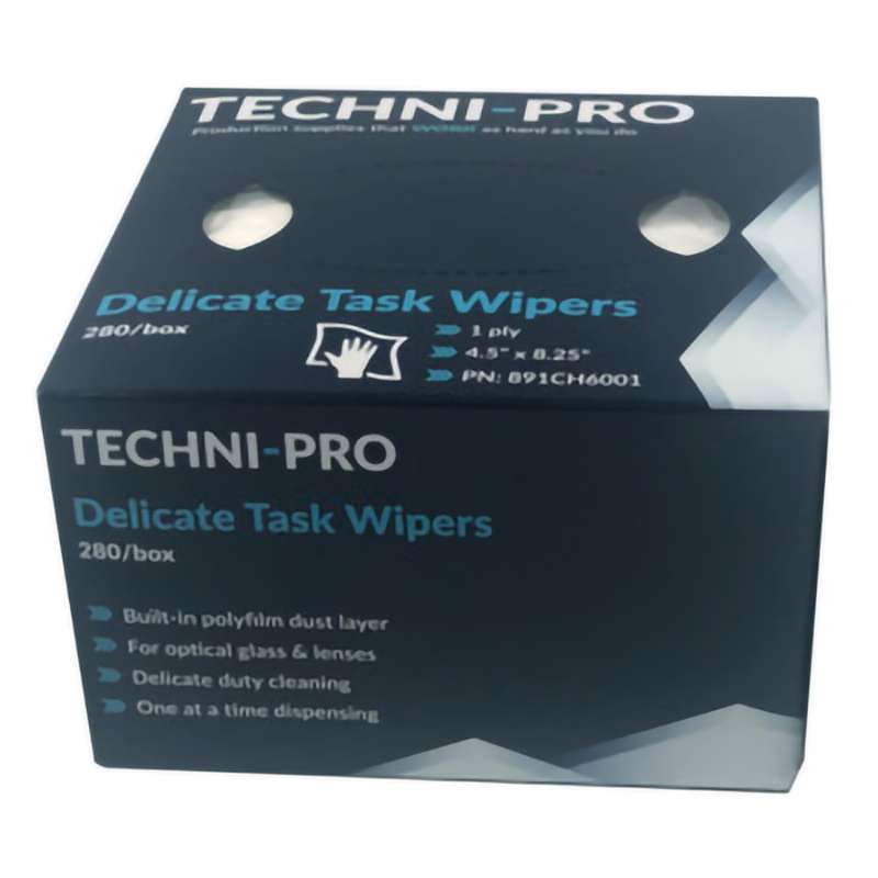 Cleanroom Wipes, Delicate Task, Pop-up, 4.5" x 8.5", Each